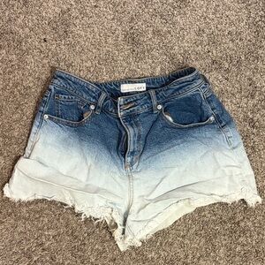 LOFT Blue Ombre Jean Shorts